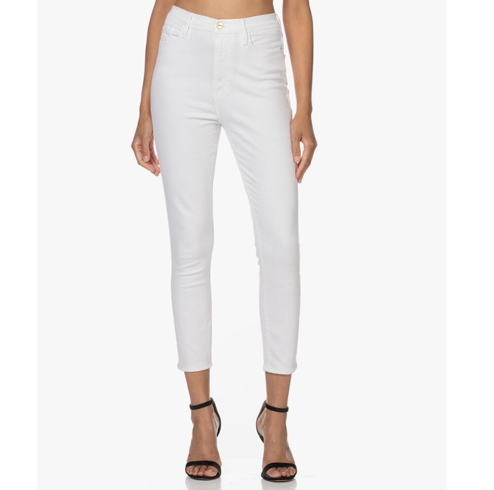 New ~ FRAME  ~  White Ali High-rise Cigarette Stretch Jeans Size 23
